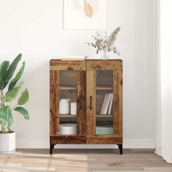 vidaXL Serv&iacute;rovacia skriňa Star&eacute; drevo 69,5 x 34 x 90 cm