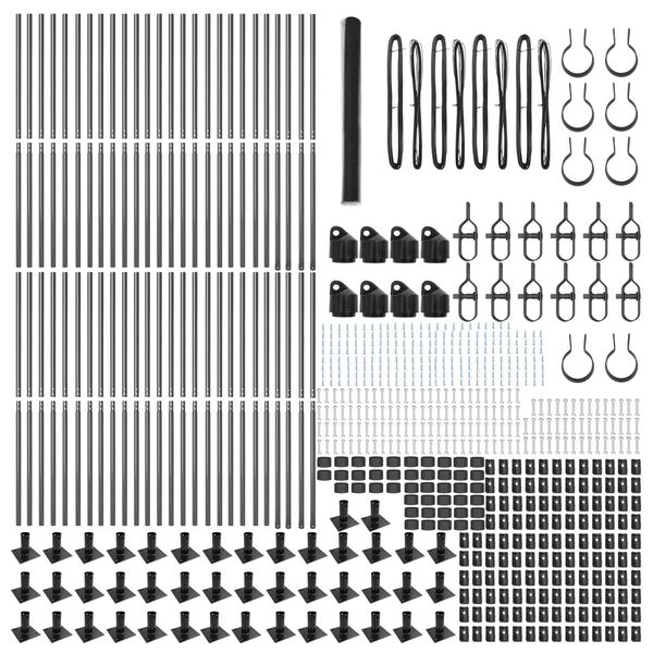 vidaXL Stĺp na plot. Siv&aacute; 100 x 1,4 m (25 mm sieť) Ocel a PVC