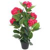 vidaXL Umel&aacute; rastlina, hortenzia s kvetin&aacute;čom 60 cm, červen&aacute;
