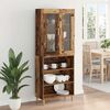 vidaXL Highboard Star&eacute; drevo 69,5 x 34 x 180 cm