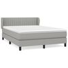 vidaXL Boxspring posteľ s matracom bledosiv&yacute; 140x190 cm l&aacute;tka