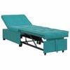 vidaXL Rozkladacia posteľ Tyrkysov&aacute; 194 x 67 x 82 cm Zamat