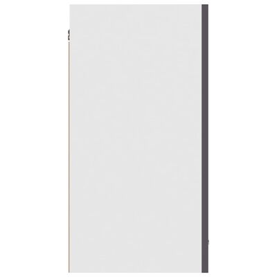 vidaXL Závesná skrinka, lesklá sivá 80x31x60 cm, kompozitné drevo