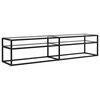 vidaXL TV stol&iacute;k priehľadn&yacute; 180x40x40,5 cm tvrden&eacute; sklo