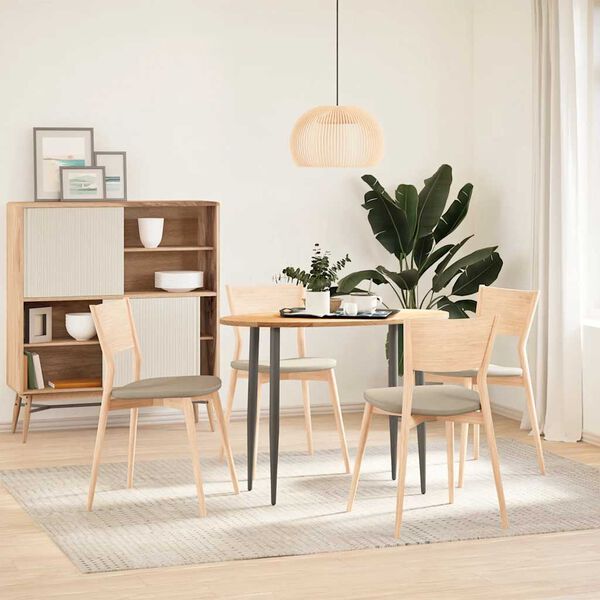 vidaXL Stolová doska 100x50x2 cm dubový masív oválny