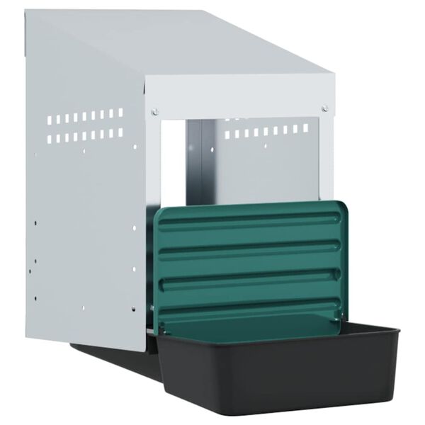 vidaXL Hniezdo pre sliepky, 1 priehradka, n&aacute;stenn&eacute;, pozinkovan&aacute; oceľ