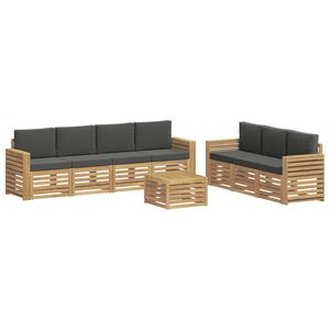 vidaXL S&uacute;pravy pohoviek 8 ks Biela a antracitov&aacute; Polyester
