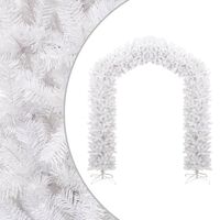 vidaXL Vianočný oblúk biely 270 cm