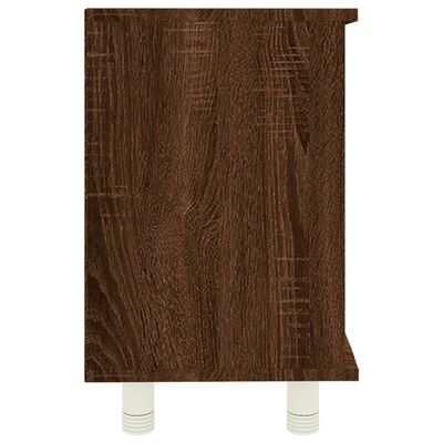 vidaXL Kúpeľňová skrinka hnedý dub 60x32x53,5 cm spracované drevo