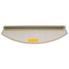 vidaXL Schodov&eacute; rohože 15 ks 65x24x4 cm b&eacute;žov&eacute;, polkruhov&eacute;, veľk&eacute;