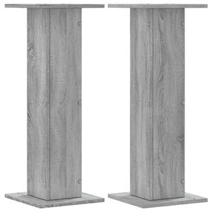 vidaXL Stojany na rastliny 2 ks siv&eacute; sonoma 30x30x80 cm kompoz. drevo