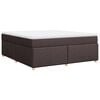 vidaXL Boxspring posteľ s matracom tmavohned&aacute; 180x200 cm l&aacute;tka