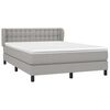 vidaXL Boxspring posteľ s matracom bledosiv&yacute; 140x190 cm l&aacute;tka