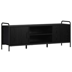 vidaXL TV skrinka 133 x 33 x 50 cm Čierny dub Kompozitn&eacute; drevo