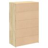 vidaXL Vysoká skrinka, dub sonoma 80x42,5x124 cm, kompozitné drevo