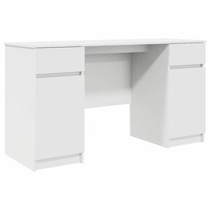 vidaXL St&ocirc;l Biela Kompozitn&eacute; drevo 140 x 49 x 76 cm