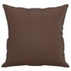 vidaXL Dekoratívne vankúše 2 ks hnedé 40x40 cm umelá koža
