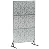 vidaXL Z&aacute;ves na zabezpečenie s&uacute;kromia 100 x 50 x 180 cm Strieborn&aacute;