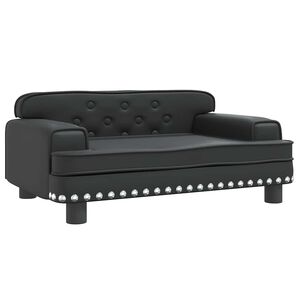 vidaXL Pelech pre psa čierny 70x45x30 cm umel&aacute; koža
