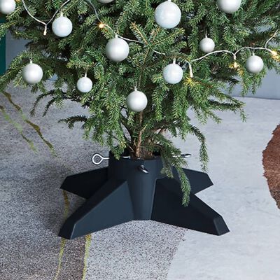 vidaXL Stojan na vianočný stromček zelený 55,5x55,5x15 cm