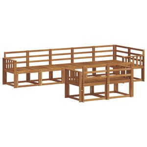 vidaXL Z&aacute;hradn&aacute; s&uacute;prava gaučov 8 pcs Pr&iacute;rodn&aacute; Pevn&eacute; ak&aacute;ciov&eacute; drevo