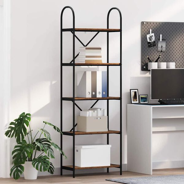 vidaXL Reg&aacute;l na knihy Star&eacute; drevo 60 x 30 x 183 cm Kompozitn&eacute; drevo