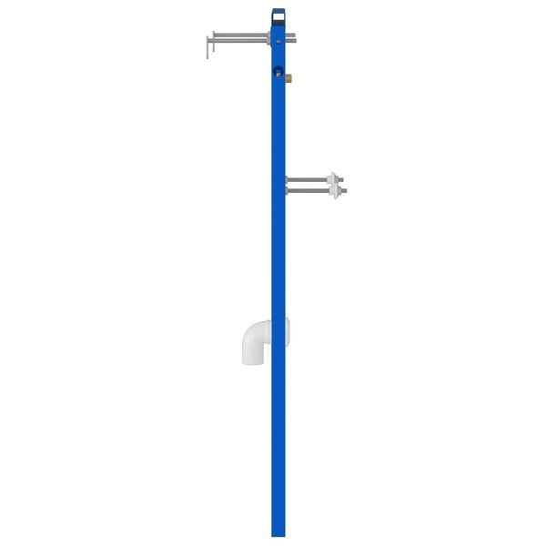 vidaXL K&uacute;peľňov&aacute; n&aacute;stenn&aacute; podpora Modr&aacute; 50 x 3 x 112 cm