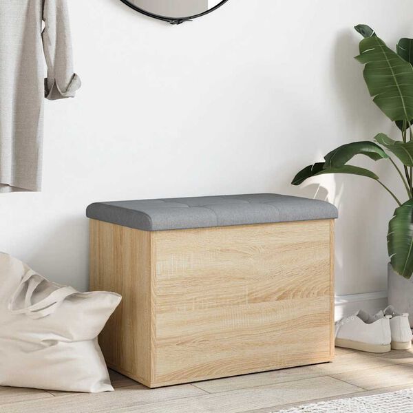 vidaXL &Uacute;ložn&aacute; lavica, dub sonoma, 62x42x45 cm, technick&eacute; drevo