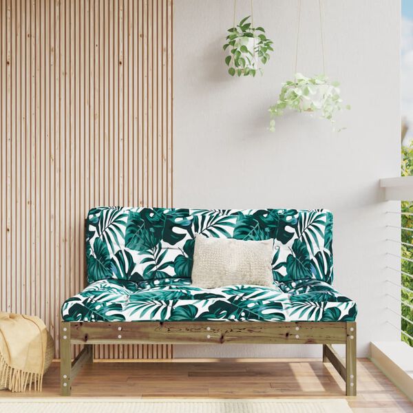 vidaXL Stredová pohovka 120x80 cm impregnovaná borovica