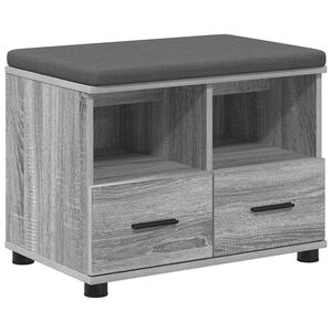 vidaXL Predsieňov&aacute; lavica s vank&uacute;&scaron;om Siv&aacute; Sonoma 60 x 38 x 46 cm