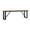 vidaXL Jed&aacute;lensk&yacute; stol&iacute;k v tvare O 160x40x45,5 cm borovica a oceľ