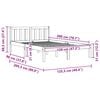vidaXL Posteľ s matracom voskovo hnedá 120x200 cm masívna borovica