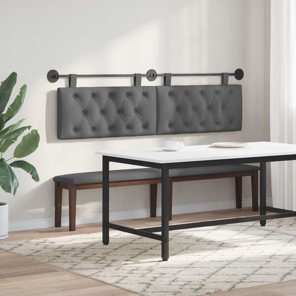 vidaXL Z&aacute;vesn&aacute; Čel&aacute; N&aacute;stenn&yacute; Tmavo &scaron;ed&aacute; 190 x 55 x 7 cm l&aacute;tka