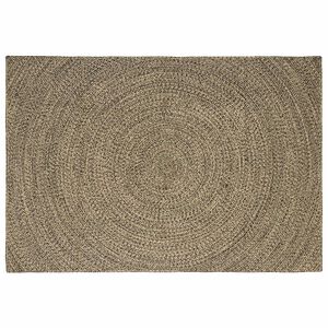 vidaXL Kusov&eacute; koberce Pr&iacute;rodn&aacute; a čierna 240 x 340 cm Juta