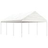 vidaXL Alt&aacute;nok so strechou, biely 6,69x4,08x3,22 m, polyetyl&eacute;n
