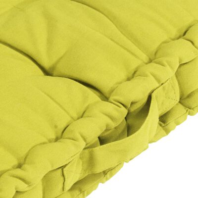 vidaXL Podlahové podložky na paletový nábytok 6 ks jablkovo-zelené bavlna