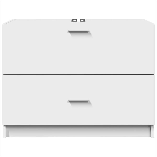 vidaXL Skrinka pod umývadlo biela 78x37x59 cm kompozitné drevo