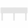 vidaXL Zadn&eacute; čelo Leskl&aacute; biela 200 cm Kompozitn&eacute; drevo