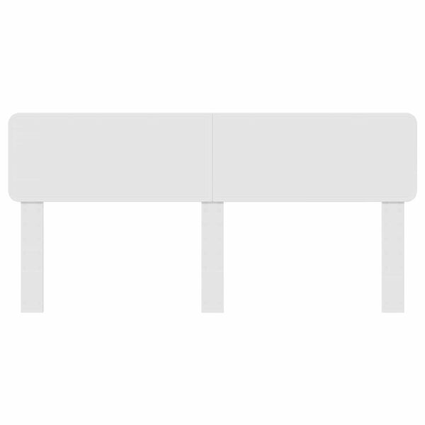 vidaXL Zadn&eacute; čelo Leskl&aacute; biela 200 cm Kompozitn&eacute; drevo