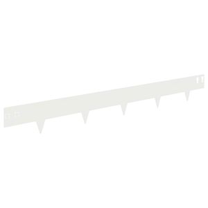 vidaXL Obrubn&iacute;k tr&aacute;vnika 30 ks 100 x 12 cm Oceľ Biela