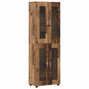 vidaXL Highboard FLORIN 60 x 35 x 182 cm Star&eacute; drevo Kompozitn&eacute; drevo