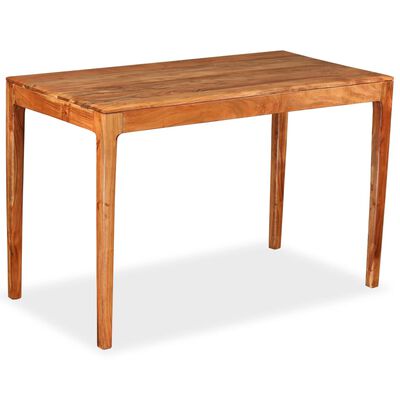 vidaXL Jedálenský stôl, drevený masív 118x60x76 cm
