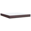 vidaXL Boxspring posteľ s matracom tmavohned&aacute; 180x200 cm l&aacute;tka