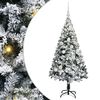 vidaXL Umel&yacute; vianočn&yacute; stromček Biela 120 cm PVC a Oceľ a Plast