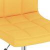 vidaXL Otočn&eacute; jed&aacute;lensk&eacute; stoličky 2 ks horčicovo-žlt&eacute; l&aacute;tkov&eacute;
