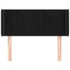 vidaXL Čelo postele so z&aacute;hybmi čierne 93x16x78/88 cm zamat