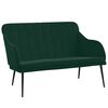 vidaXL Lavička tmavozelen&aacute; 110x76x80 cm zamat