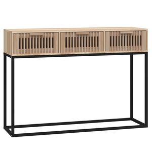 vidaXL Konzolov&yacute; stol&iacute;k 105x30x75 cm spracovan&eacute; drevo a železo