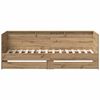 vidaXL Ležadlo so z&aacute;suvkou Remeseln&yacute; dub 90 x 200 cm Kompozitn&eacute; drevo