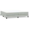 vidaXL Box Spring Posteľ bez matraca Svetlosiv&aacute; 200x220 cm Zamat